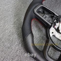 Real Matte Carbon Fiber Steering Wheel For Jeep Wrangler JL/JT 18-23 withHeated