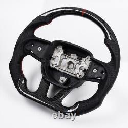 Real carbon fiber Customized Sport Steering Wheel 2015-2019 Challenger Withheated
