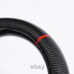 Real carbon fiber D Shaped WithHeated Sport Steering Wheel 2019-2024 RAM 1500 2500