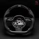 Real Carbon Fiber Flat Customized Sport Led Steering Wheel 12-16 Rs S A 4 5 6 7