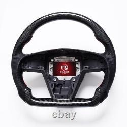 Real carbon fiber Sport WithHeated Steering Wheel for Tesla 2021-2023 Model S/X