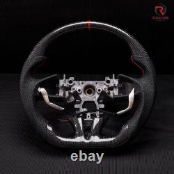 Real carbon fiber Sport Withheated D-Type Steering Wheel INFINITI Q50 QX50 2013-17