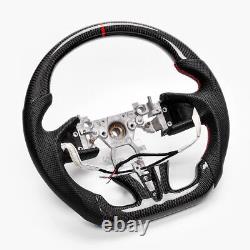 Real carbon fiber Sport Withheated D-Type Steering Wheel INFINITI Q50 QX50 2013-17