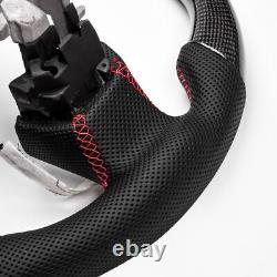 Real carbon fiber Sport Withheated D-Type Steering Wheel INFINITI Q50 QX50 2013-17