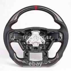 Real carbon fiber Steering Wheel for Ford Ford Raptor F150 15-2019 red strip NEW