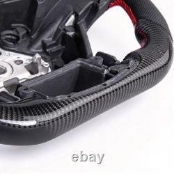 Real carbon fiber Steering Wheel for Ford Ford Raptor F150 15-2019 red strip NEW
