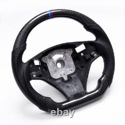 Real carbon fiber Withheated Steering Wheel BMW 1 3 Series E81 E82 87 E90 91 92 93