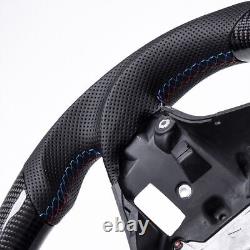 Real carbon fiber Withheated Steering Wheel BMW 1 3 Series E81 E82 87 E90 91 92 93