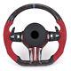 Red Alcantara Forged Carbon Steering Wheel For Bmw F10 M5 F30 M4 F82 X3m F80 M2