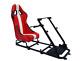 Red Driving Game Sim Chair Racing Seat Console Pc F1 Vr Steering Wheel Pedals