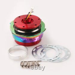 Refitting Racing Car Steering Wheel Quick Release Hub Adapter Red Kit Aluminum