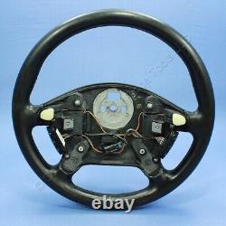 Scratched GM OEM Leather Steering Wheel #90542490 for 1997-2001 Cadillac Catera