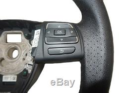 Seat Alhambra Mk2 11-on 3 Spoke Leather Multifunction Steering Wheel 7n5419091a