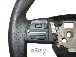 Seat Alhambra Mk2 11-on 3 Spoke Leather Multifunction Steering Wheel 7n5419091a