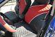 Seat Cover Set Shift Knob Belt Steering Wheel Black+red Pvc Leather Auto 33021a