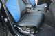 Seat Cover Shift Knob Belt Steering Wheel Black+blue Pvc Leather High Quality 2