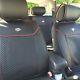 Seat Cover Shift Knob Belt Steering Wheel Black Red Trim Pvc Leather 31001c3 Suv