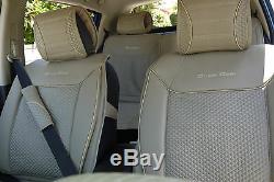 Seat Cover Shift Knob Belt Steering Wheel Black Red Trim PVC Leather 31021c SUV