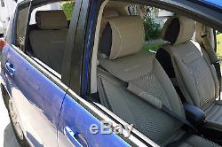 Seat Cover Shift Knob Belt Steering Wheel Black Red Trim PVC Leather 31021c SUV