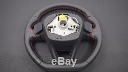 Seat Fr Steering Wheel Paddle Multifunction With Airbag Red Stitch / 7n5419091g