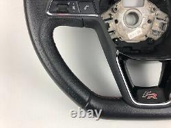 Seat Ibiza Mk5 FR Multifunction Steering Wheel Black Leather 5F0419091R