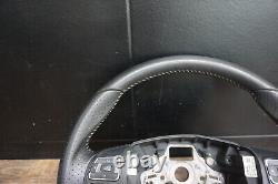 Seat Leon 1P Cupra R Steering Wheel Leather 3 Spokes White Seam Multifunction