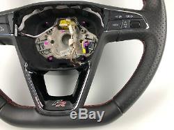 Seat Leon FR Leather Flat Bottom MFL Multifuncion Steering Wheel 575419091HBEX