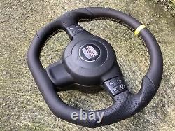 Seat Leon Fr Altea Toledo III 5p0 New Custom Made Flat Bottom Steering Wheel