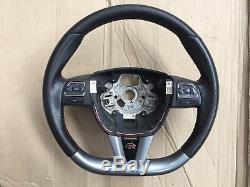 Seat Leon Fr Multifunctional 3 Spoke Flat Bottom Black Leather Steering Wheel