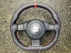 Seat Leon II Altea Toledo III 5p0 New Custom Made Flat Bottom Steering Wheel