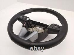 Seat Leon Leather Multifunction Steering Wheel 5p0419091ar / S4227