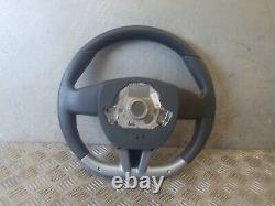 Seat Leon Mk2 Fr Facelift 09-12 Flat Bottom Steering Wheel With Multifunctions