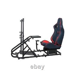 Simulator Cockpit Racing Seat Gaming Chair Set Steering Wheel Stand for Logitech