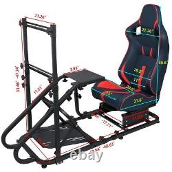 Simulator Cockpit Racing Seat Gaming Chair Set Steering Wheel Stand for Logitech