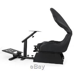 Simulator Cockpit Steering Wheel Stand Logitech G29 with Racing Seat Gaming Chair