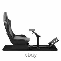 Simulator Cockpit Steering Wheel Stand Racing Seat Gaming Chair Driving Stand&^