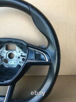 Skoda Octavia VRS 2013-21 Multi func Leather Steering Wheel DSG 5E0419091 AQHTS