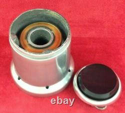 Solid alloy steering wheel hub boss kit and horn button. Classic Fiat 500 600 11C