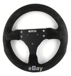 Sparco 285 black suede competition steering wheel. Genuine. Track Race etc 8A