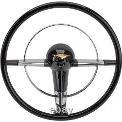 Speedway Motors 1955-56 Chevy Car 15 Steering Wheel, Black Finish (Paintable)