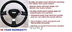 Sport Racing Race Steering Wheel 350mm And Boss Kit Fits Vw Golf + More