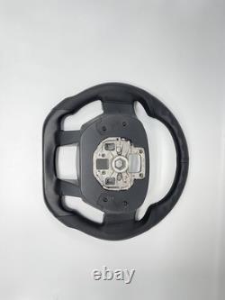 Sports Flat Steering Wheel V2 Black Ring Upgraded Fit For Ford F15 2015-2020