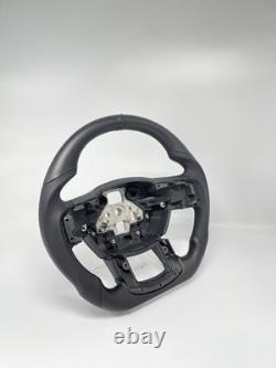 Sports Flat Steering Wheel V2 Black Ring Upgraded Fit For Ford F15 2015-2020