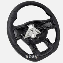 Sports Flat Steering Wheel V2 Black Ring Upgraded Fit For Ford F15 2015-2020