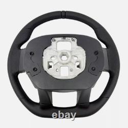 Sports Flat Steering Wheel V2 Black Ring Upgraded Fit For Ford F15 2015-2020