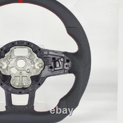 Sports Perforated Leather Steering Wheel For VW Golf MK7 7.5 GTI R GTD 2013-2020
