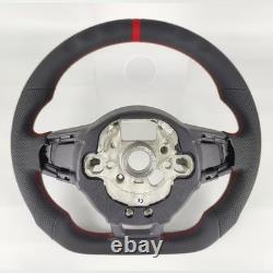 Sports Perforated Leather Steering Wheel For VW Golf MK7 7.5 GTI R GTD 2013-2020