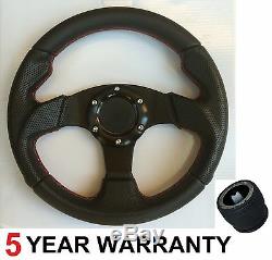 Sports Race 280mm Steering Wheel And Boss Kit Fit Golf Mk1 2 Porsche Seat