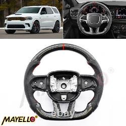 Steering Wheel Carbon Fiber for Dodge Challenger Charger SRT HELLCAT 2015-2024