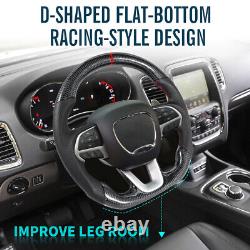 Steering Wheel Carbon Fiber for Dodge Challenger Charger SRT HELLCAT 2015-2024